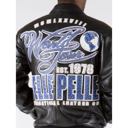 Pelle Pelle Men World Tour Leather Jacket | Black Jacket view 2