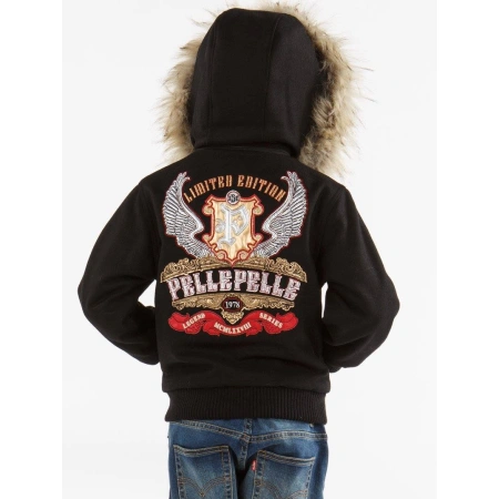 Pelle Pelle Black Legend Series Kids Jacket | Wool Jacket view 2
