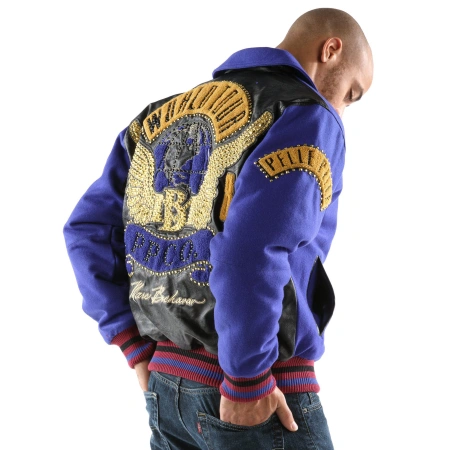 Pelle Pelle Men World Tour Purple MB Jacket | Leather & Wool view 2