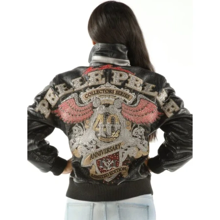 Pelle Pelle 40th Anniversary Black Leather Jacket view 2