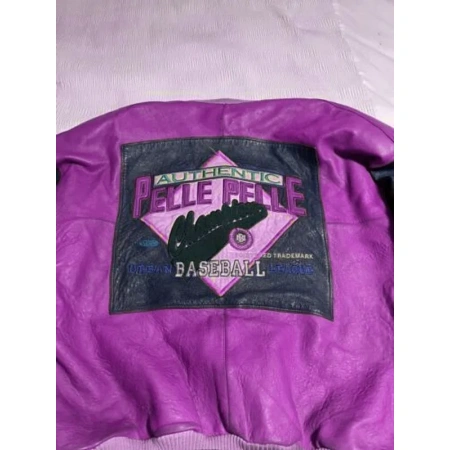 Pelle Pelle Baseball Champion Purple MB Jacket view 2
