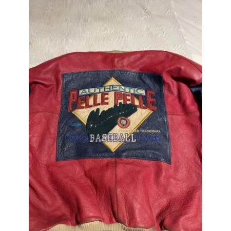 Pelle Pelle Baseball Champion Red Leather Jacket view 2