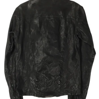 Chrome Hearts Asymmetric Zip Leather Jacket