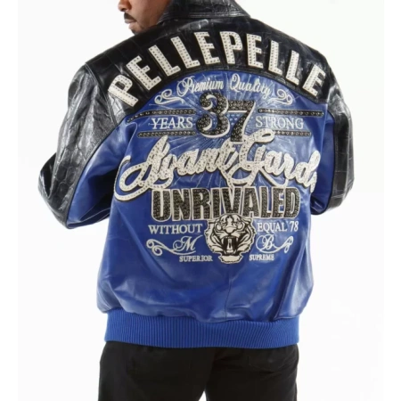 Pelle Pelle Dark Blue Unrivaled MB Jacket | Leather Jacket view 2