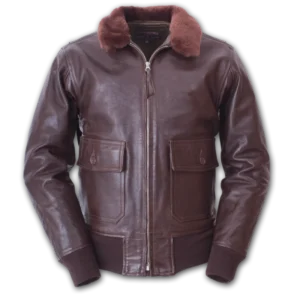 G-1 Horsehide Brown Leather Jacket | E.L.M.C