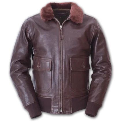 G-1 Horsehide Brown Leather Jacket | E.L.M.C