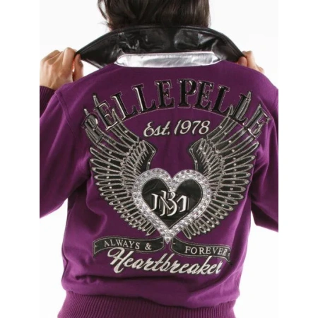 Pelle Pelle Heartbreaker Purple Wool Jacket | Women Jacket view 2
