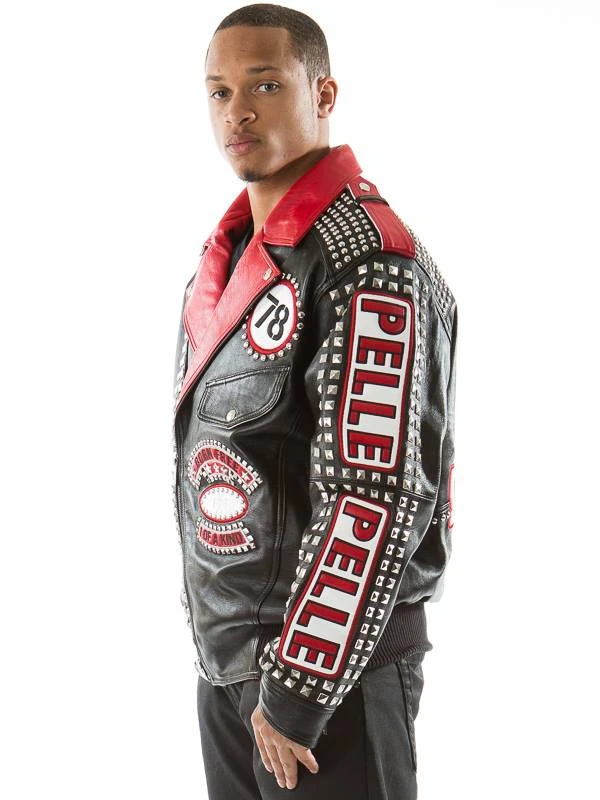 Pelle Pelle Born Free MB Studded Leather Jacket view 4