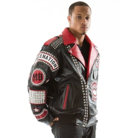 Pelle Pelle Born Free MB Studded Leather Jacket view 2