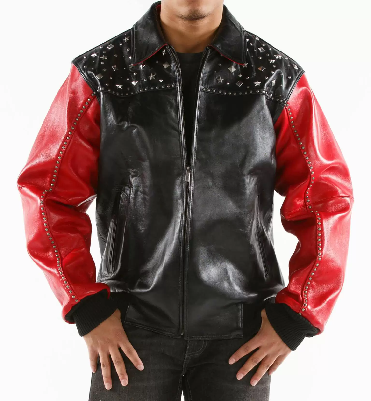 Pelle Pelle Men Born Free Studded Jacket