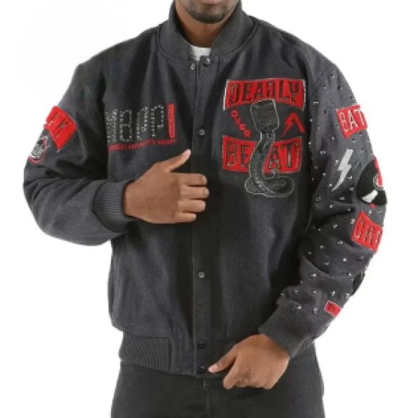 Pelle Pelle Deadly Beat Grey Wool Jacket