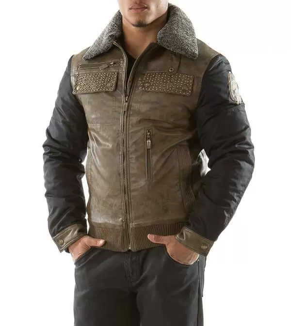 Pelle Pelle Badged Royal MB Olive Jacket | Men Jacket