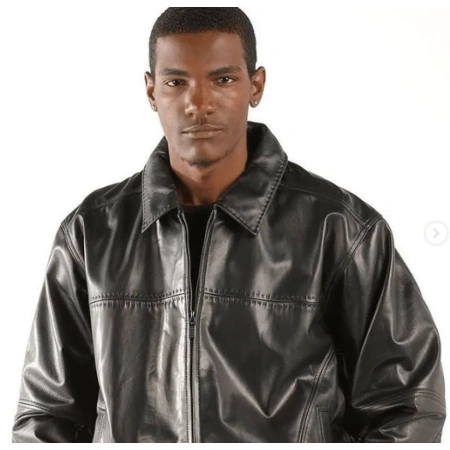 Pelle Pelle Men Shiny Black Blouson Jacket view 2