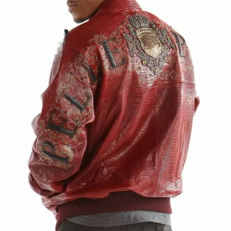 Pelle Pelle Red Shoulder Crest Leather Jacket view 2