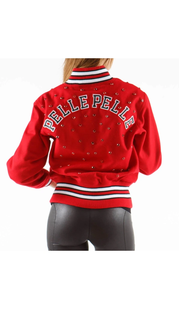 Pelle Pelle Red Studded 1978 Jacket