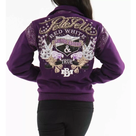 Pelle Pelle Purple MB Women Wool Jacket view 2