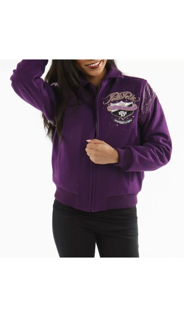 Pelle Pelle Purple MB Women Wool Jacket