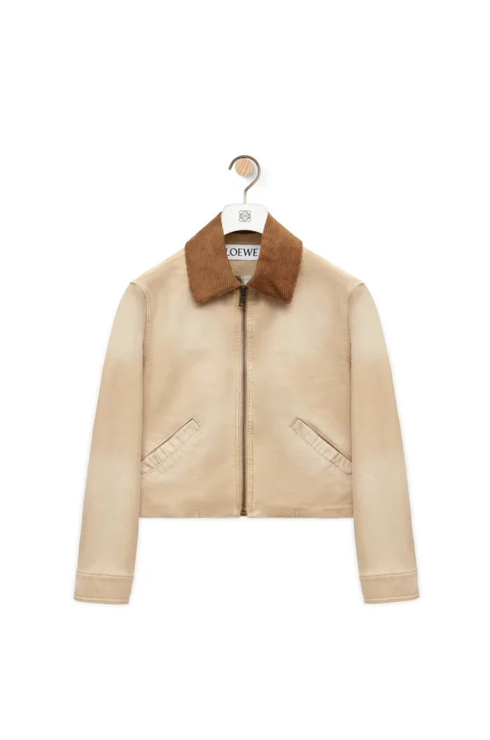 Ladies Cotton Cream Jacket