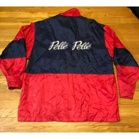 Pelle Pelle Red Black Windbreaker Jacket view 2