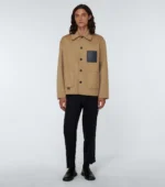 Genuine Tan Wool and Cashmere Blouson Jacket