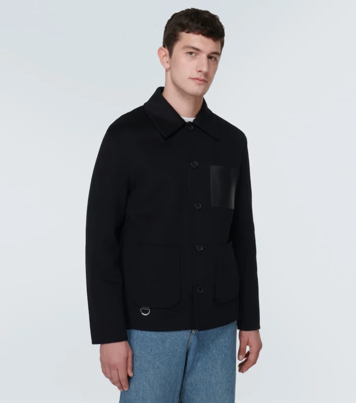 Wool and Cashmere Overshirt Jacket