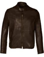 Vegetable Tanned Lambskin Cafe Racer Jacket