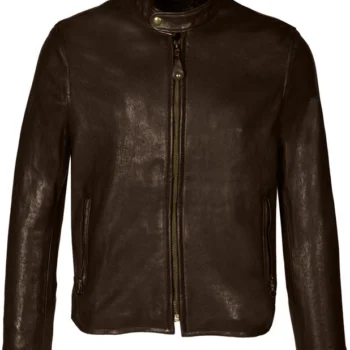 Vegetable Tanned Lambskin Cafe Racer Jacket