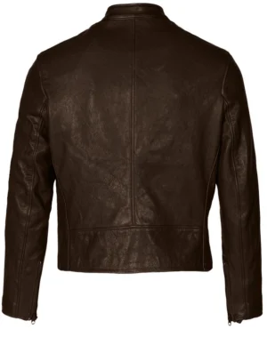 Vegetable Tanned Lambskin Cafe Racer Jacket