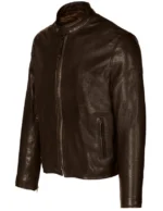 Vegetable Tanned Lambskin Cafe Racer Jacket