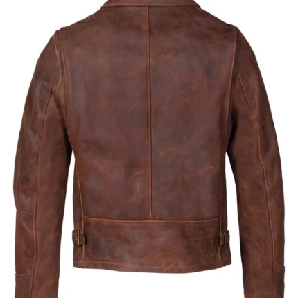 Heavyweight Oiled Nubuck Leather Delivery Jacket