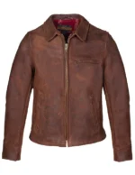 Heavyweight Oiled Nubuck Leather Delivery Jacket