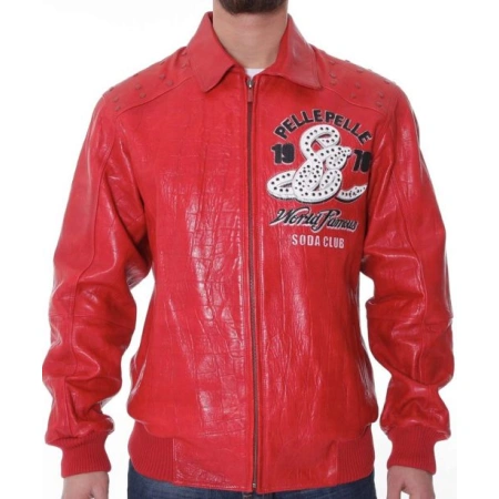 Pelle Pelle Red Soda Club Jacket view 2
