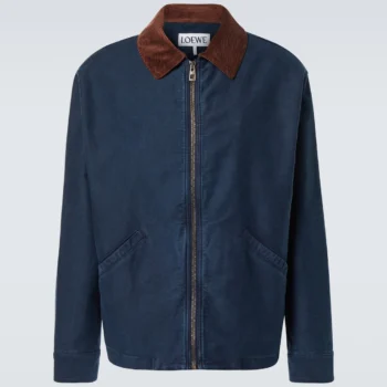 Genuine Blue Cotton Blouson Jacket