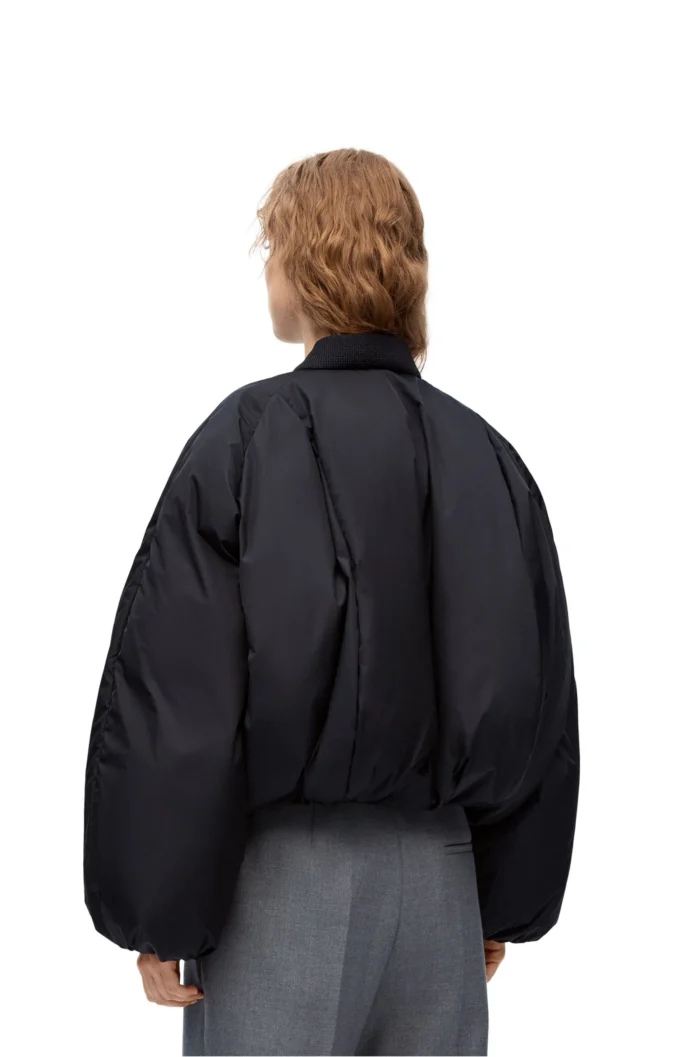 Padded Ladies Black Bomber Nylon Jacket