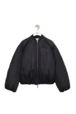 Padded Ladies Black Bomber Nylon Jacket