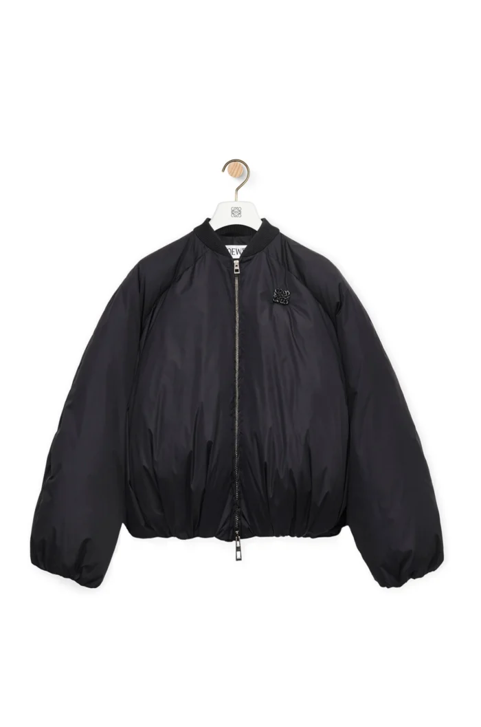 Padded Ladies Black Bomber Nylon Jacket