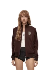 Ladies Brown Wool Track Suit Jacket