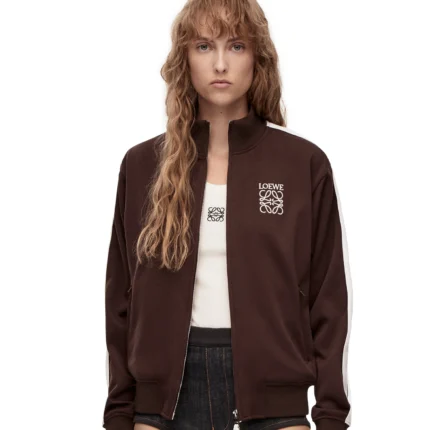 Ladies Brown Wool Track Suit Jacket