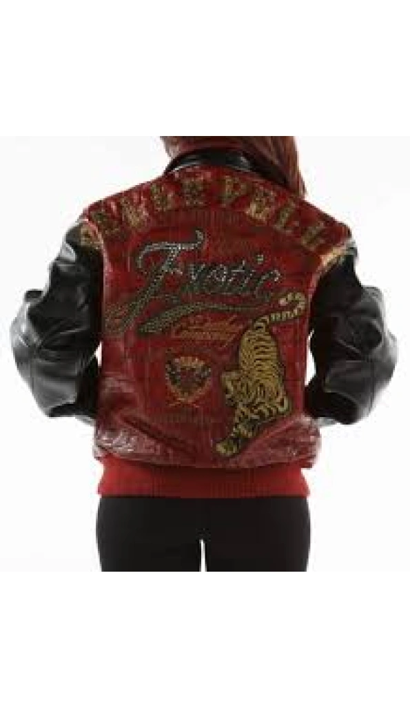 Pelle Pelle Red Black Studded Jacket