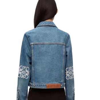 Ladies Mid Blue Denim Jacket