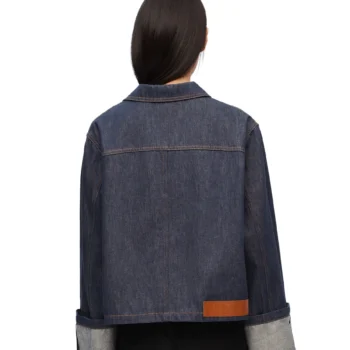 Ladies Navy Blue Denim Jacket