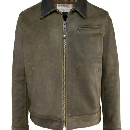 SCHOTT SUEDED COWHIDE UNLINED DELIVERY JACKET