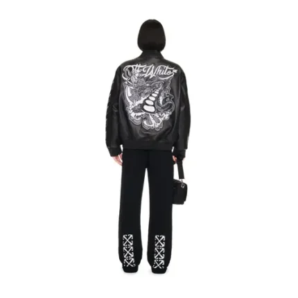 Dragon Full Leather Over Varsity Jacket | Off-White