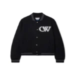 Wool Varsity Bomber Jacket | Off-White