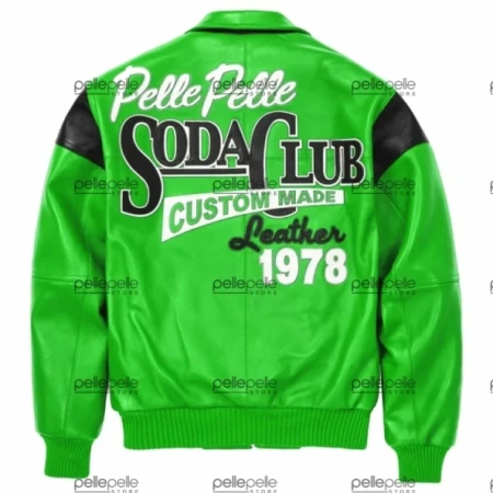 Pelle Pelle Green Soda Club Leather Jacket