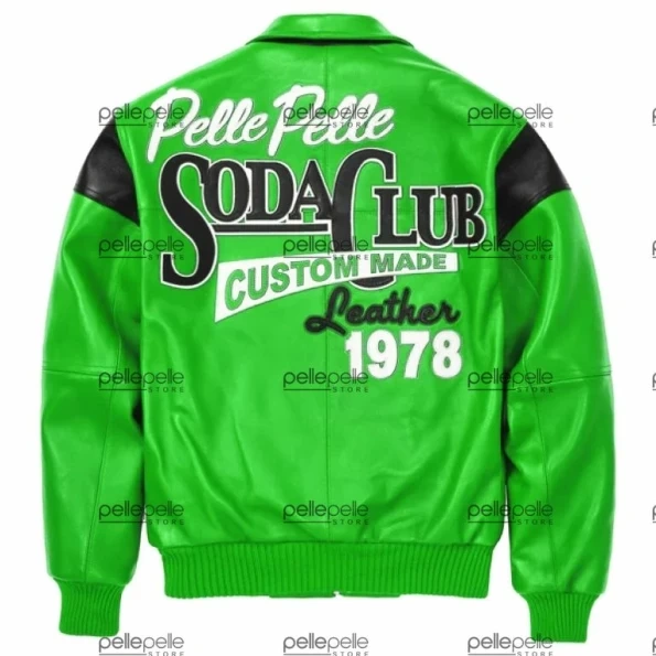 Pelle Pelle Green Soda Club Leather Jacket