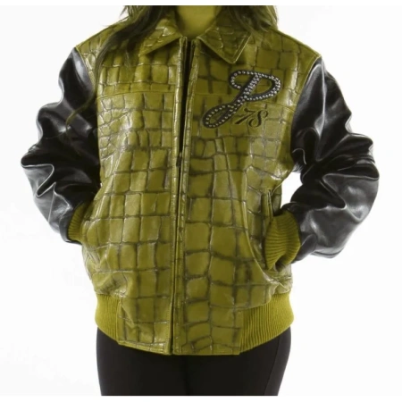 PELLE PELLE OLIVE EXOTIC LEATHER JACKET