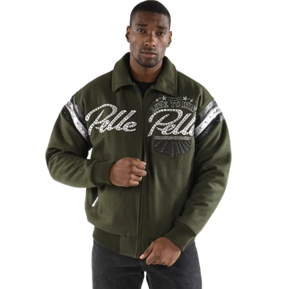 PELLE PELLE LIVE TO WIN DARK OLIVE JACKET