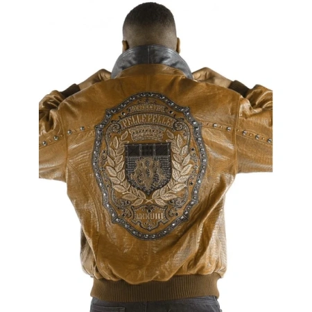 PELLE PELLE BROWN MB LEATHER JACKET