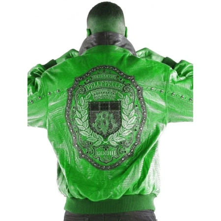 PELLE PELLE GREEN MB LEATHER JACKET